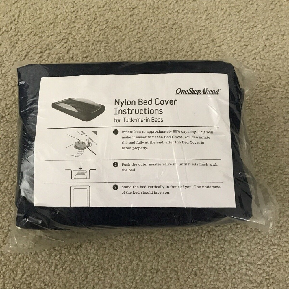 One Step Ahead nylon bed cover for tuck me in beds